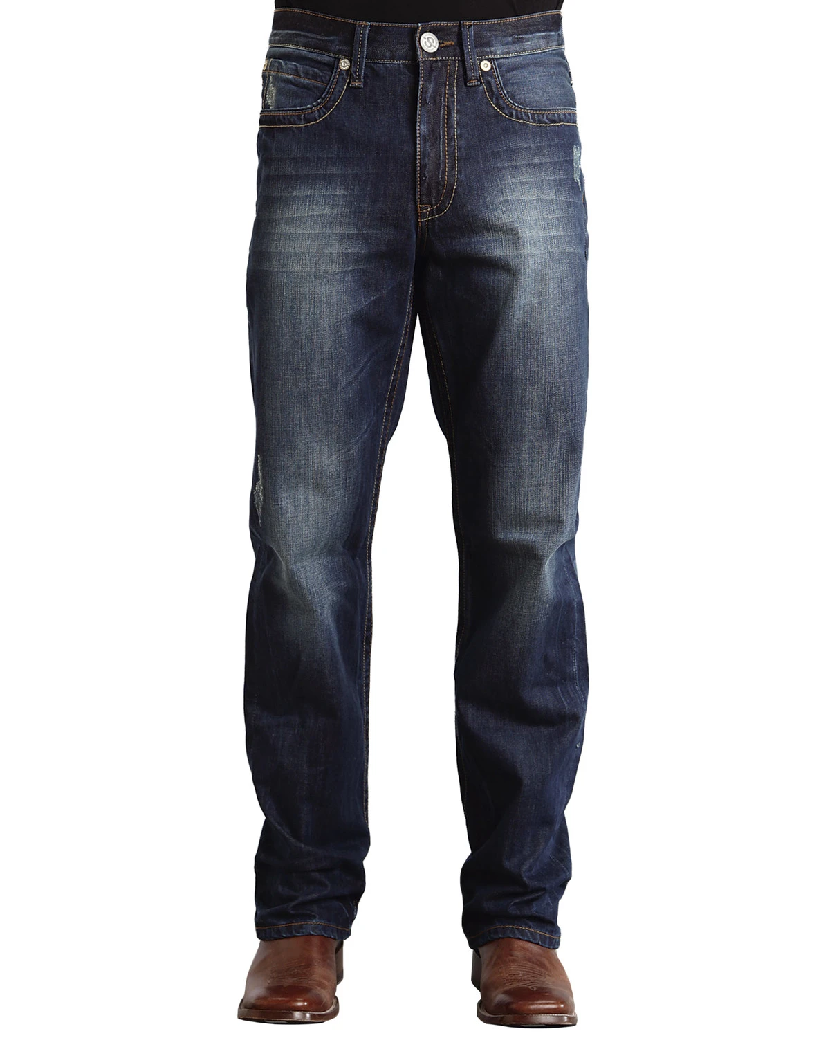 Stetson Modern Fit "V" Stitched Jeans - Image 3