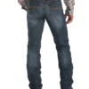 Cinch Men's Silver Label Dark Wash Mid Rise Slim Straight Performance Jeans