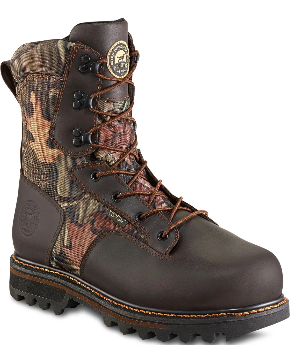 Irish Setter By Red Wing Shoes Men's Gunflint II Mossy Oak Insulated UltraDry Boots - Round Toe