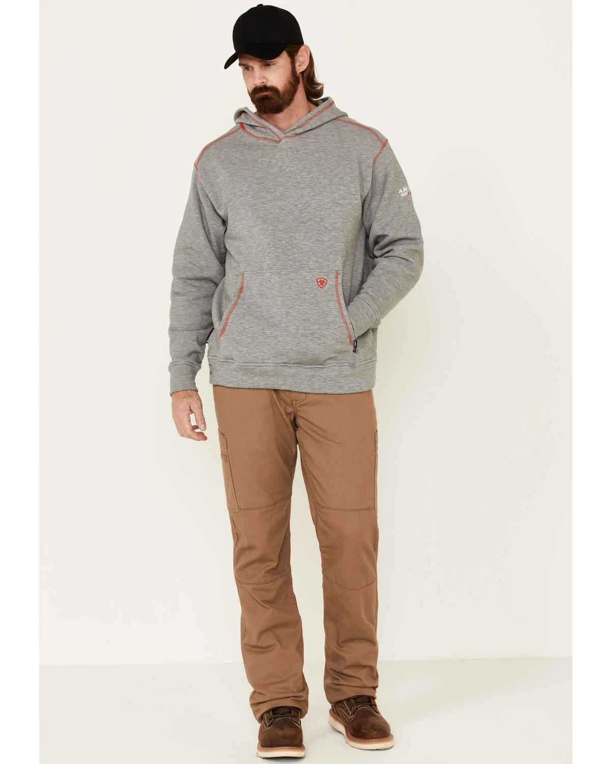 Ariat Men's Flame Resistant Polartec Hooded Work Sweatshirt - Image 2