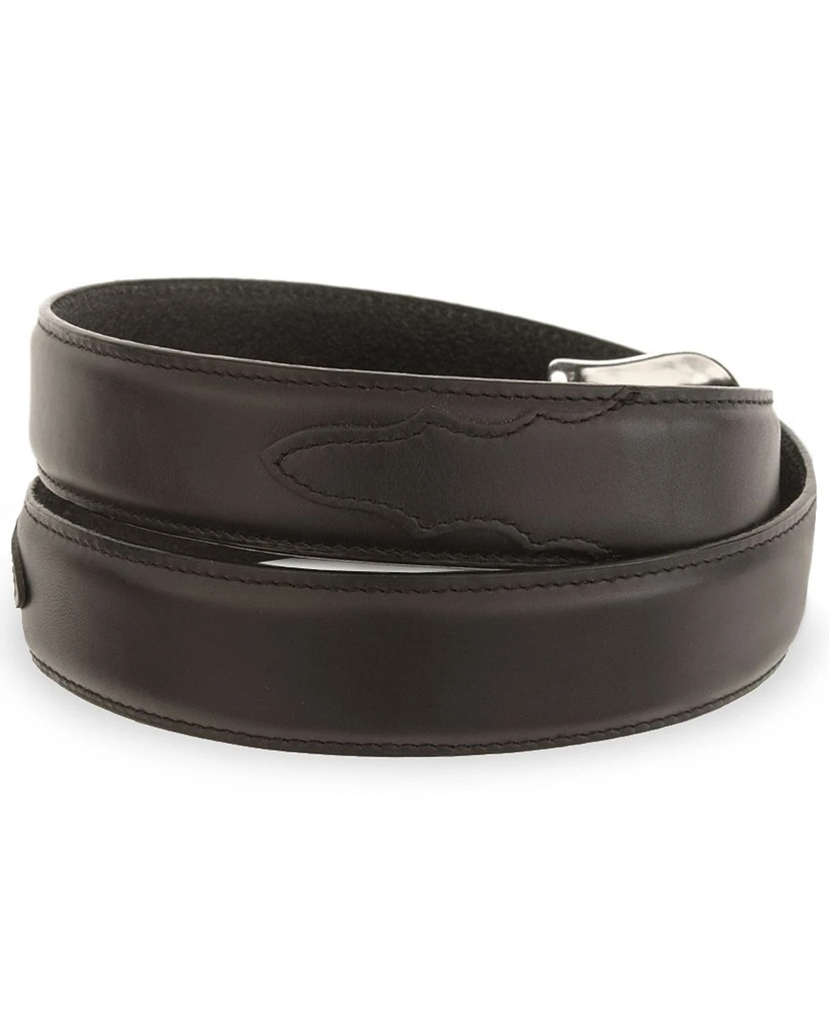 Tony Lama Men's Longhorn Leather Dress Belt - Reg & Big - Image 2