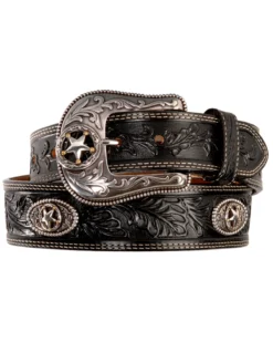 Justin Men's Ranch Star Concho Belt