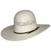 Hat Biz Men's Natural Open Bangora Straw Western Hat