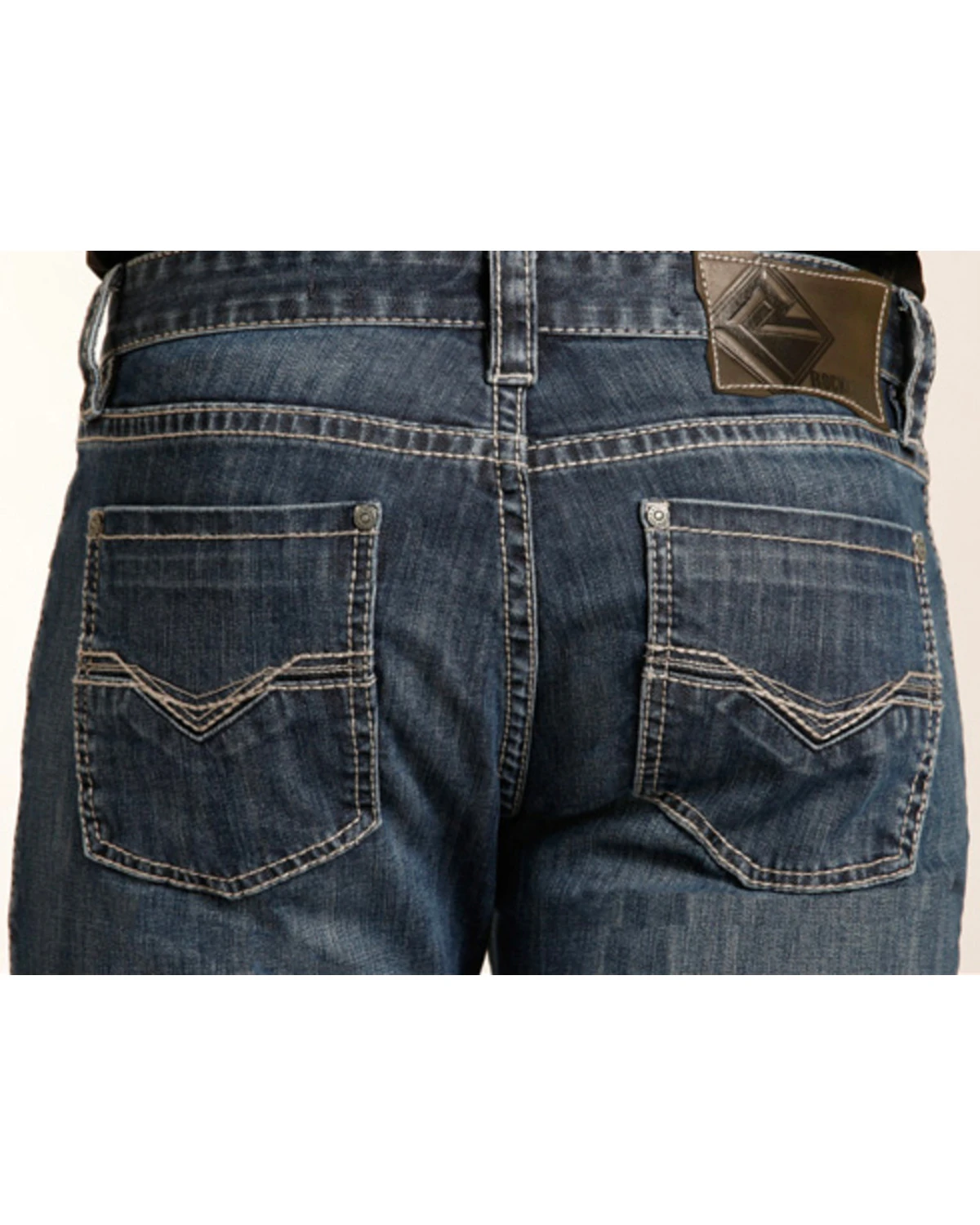 Rock & Roll Denim Men's Small "V" Reflex Revolver Slim Straight Jeans - Image 9