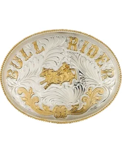 Western Express Men's Extra Large German Bull Rider Belt Buckle