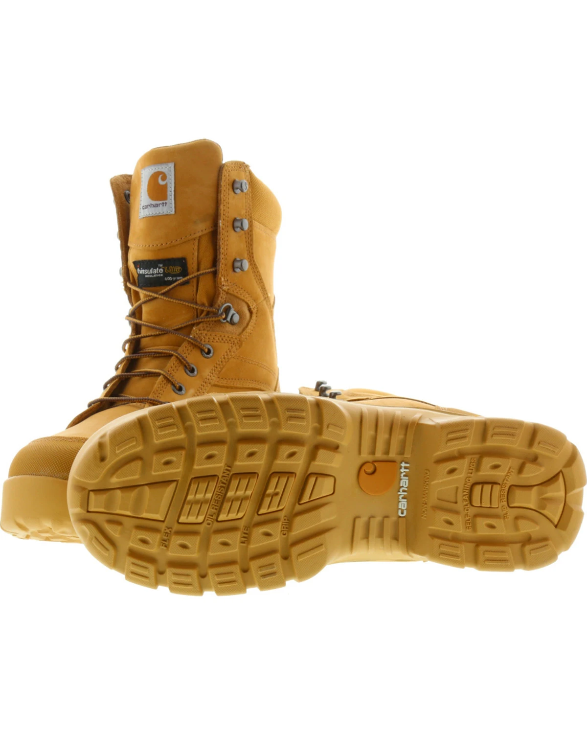 Carhartt Men's 8" Waterproof Insulated Rugged Flex Work Boots - Round Toe - Image 5