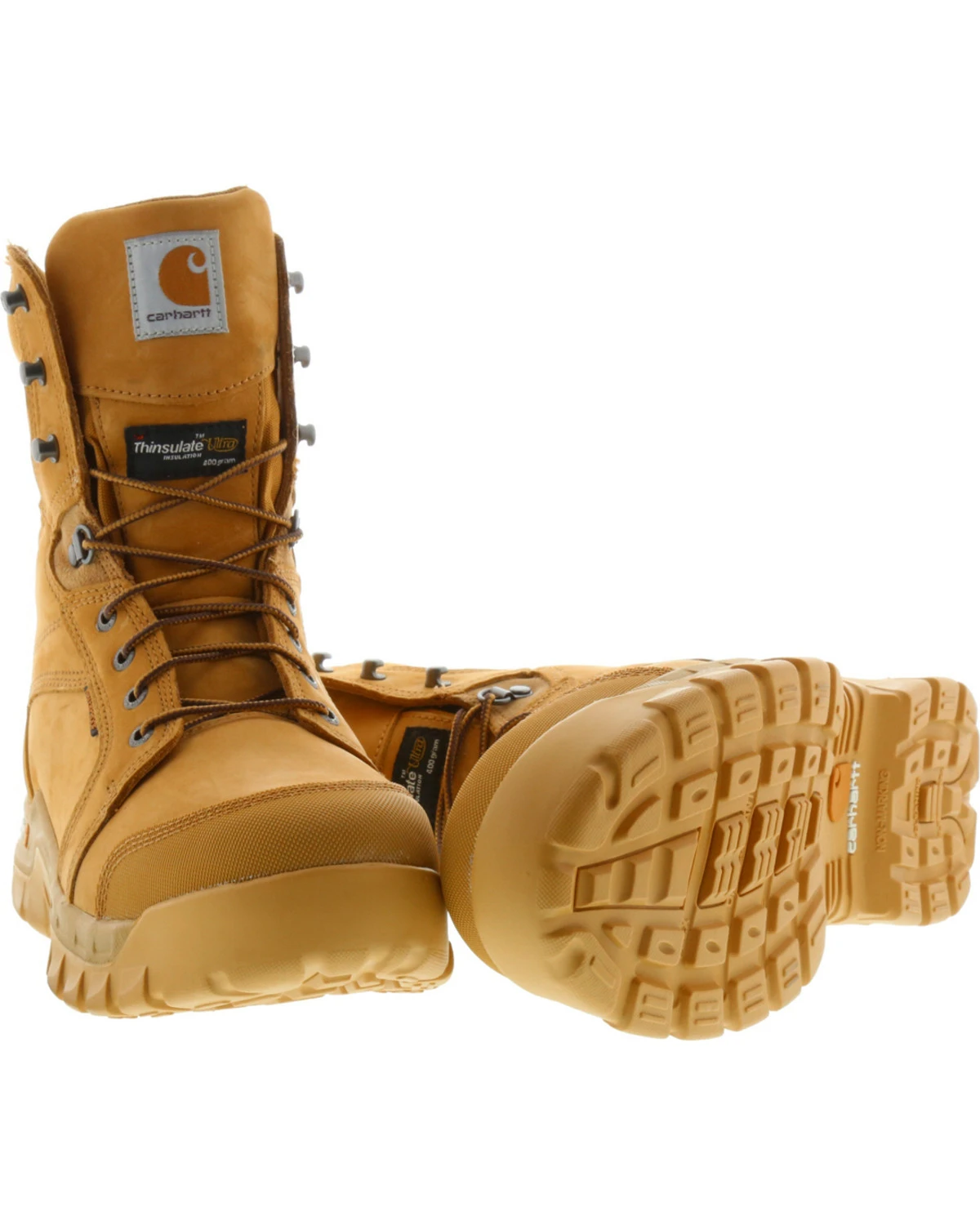 Carhartt Men's 8" Waterproof Insulated Rugged Flex Work Boots - Round Toe - Image 4