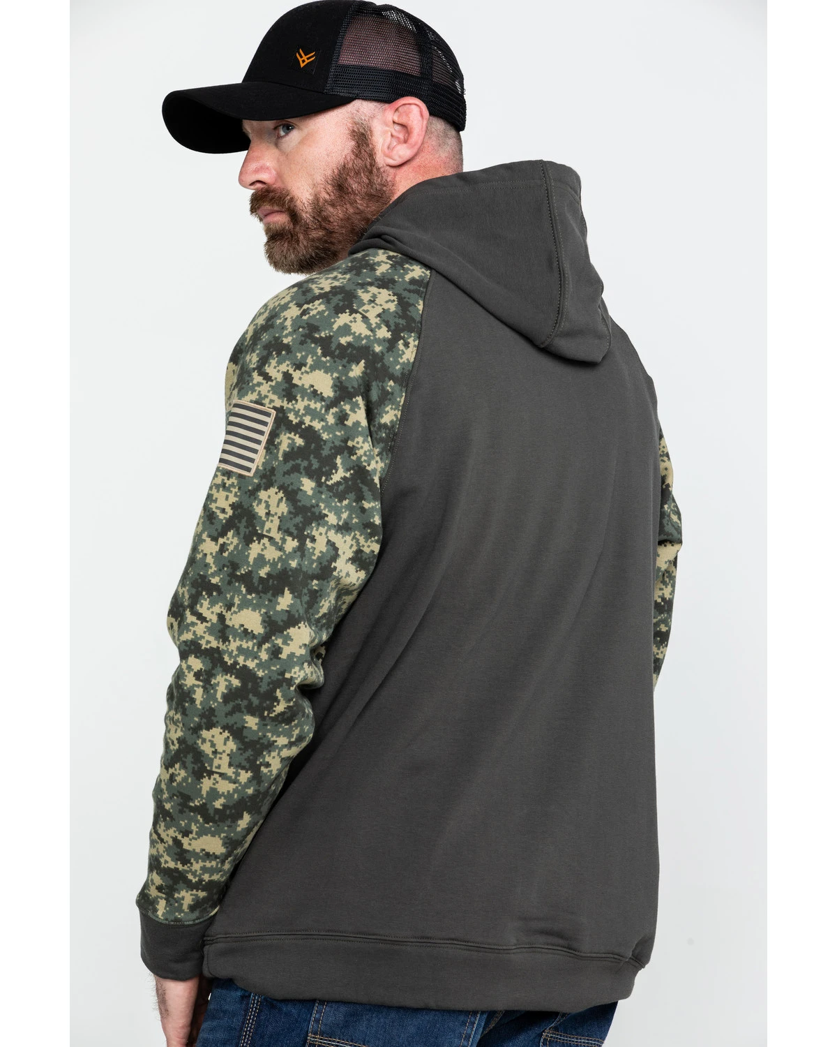 Ariat Men's FR Durastretch Camo Patriot Work Hooded Sweatshirt - Image 2