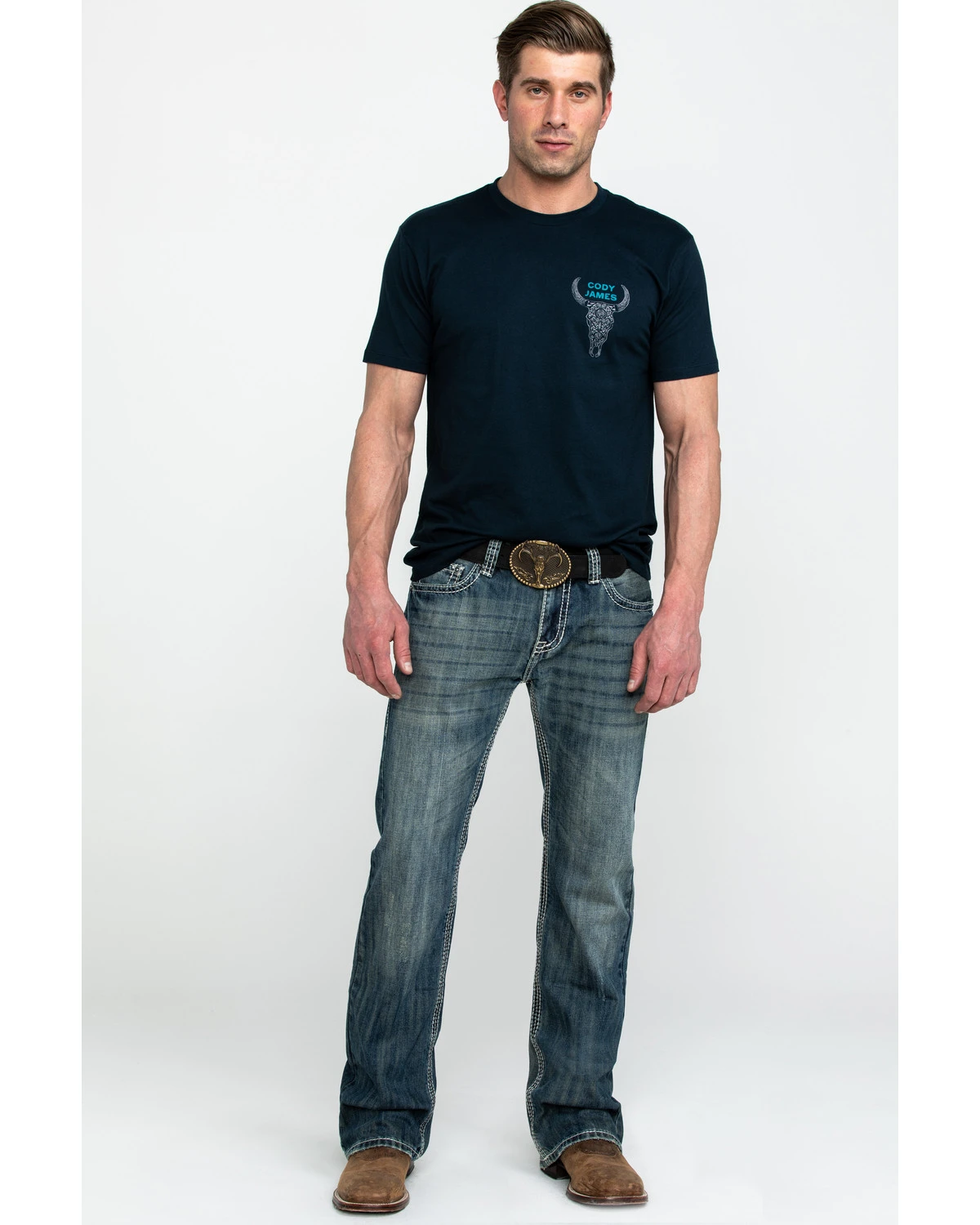 Rock & Roll Denim Men's Pistol Med Bootcut Jeans - Image 3