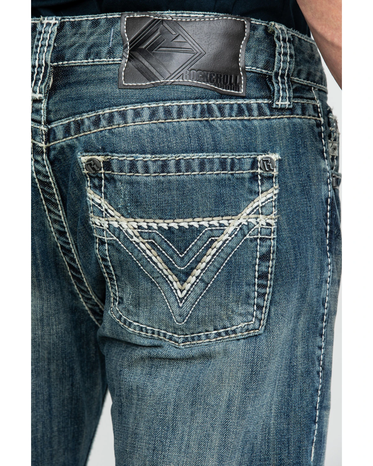 Rock & Roll Denim Men's Pistol Med Bootcut Jeans - Image 5
