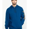 Hawx Men's Logo Sleeve Performance Fleece Hooded Work Sweatshirt - Big & Tall