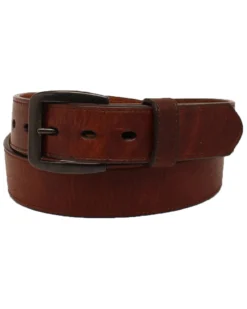 3D Men's Brown Leather Belt