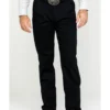 Wrangler Men's Black Casual Pleated Front Western Pants