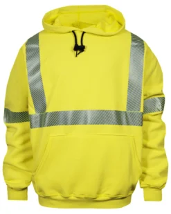 National Safety Apparel Men's Hi-Vis FR VizableType R Class 3 Base Layer Work Sweatshirt