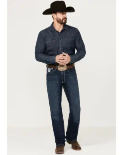 Cinch Men's White Label Performance Dark Relaxed Straight Jeans