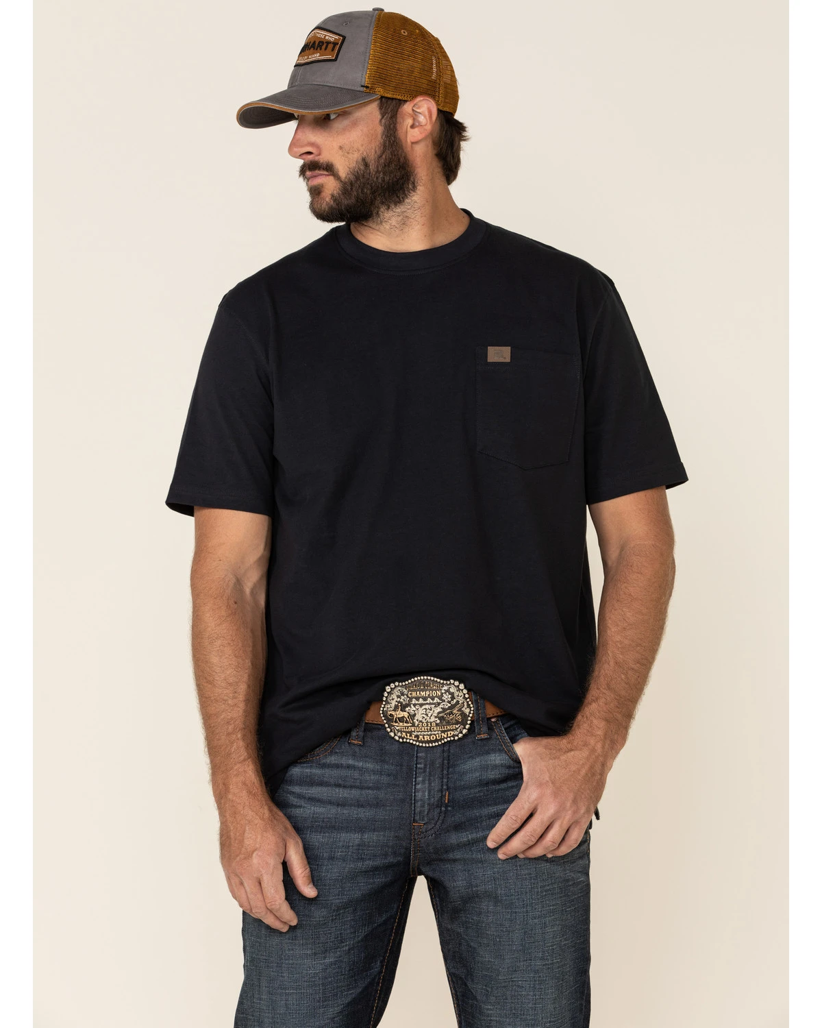 Moonshine Spirit Men's Eating Iron Dark Stretch Slim Straight Jeans - Image 2