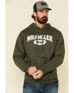 Wrangler Men's Logo Graphic Hooded Sweatshirt