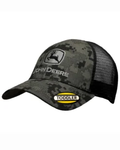 John Deere Toddler Boys' Digi Camo Embroidered Logo Mesh Ball Cap