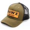 Hawx Men's Olive Logo Patch Mesh-Back Ball Cap