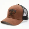 Hawx Men's Dark Brown Logo Graphic Mesh-Back Ball Cap