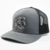 Oil Field Hats Men's Gray & Black Texas Rose Ball Cap