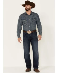 Wrangler 20X Men's Dusk Dark Wash Stretch Extreme Relaxed Straight Jeans