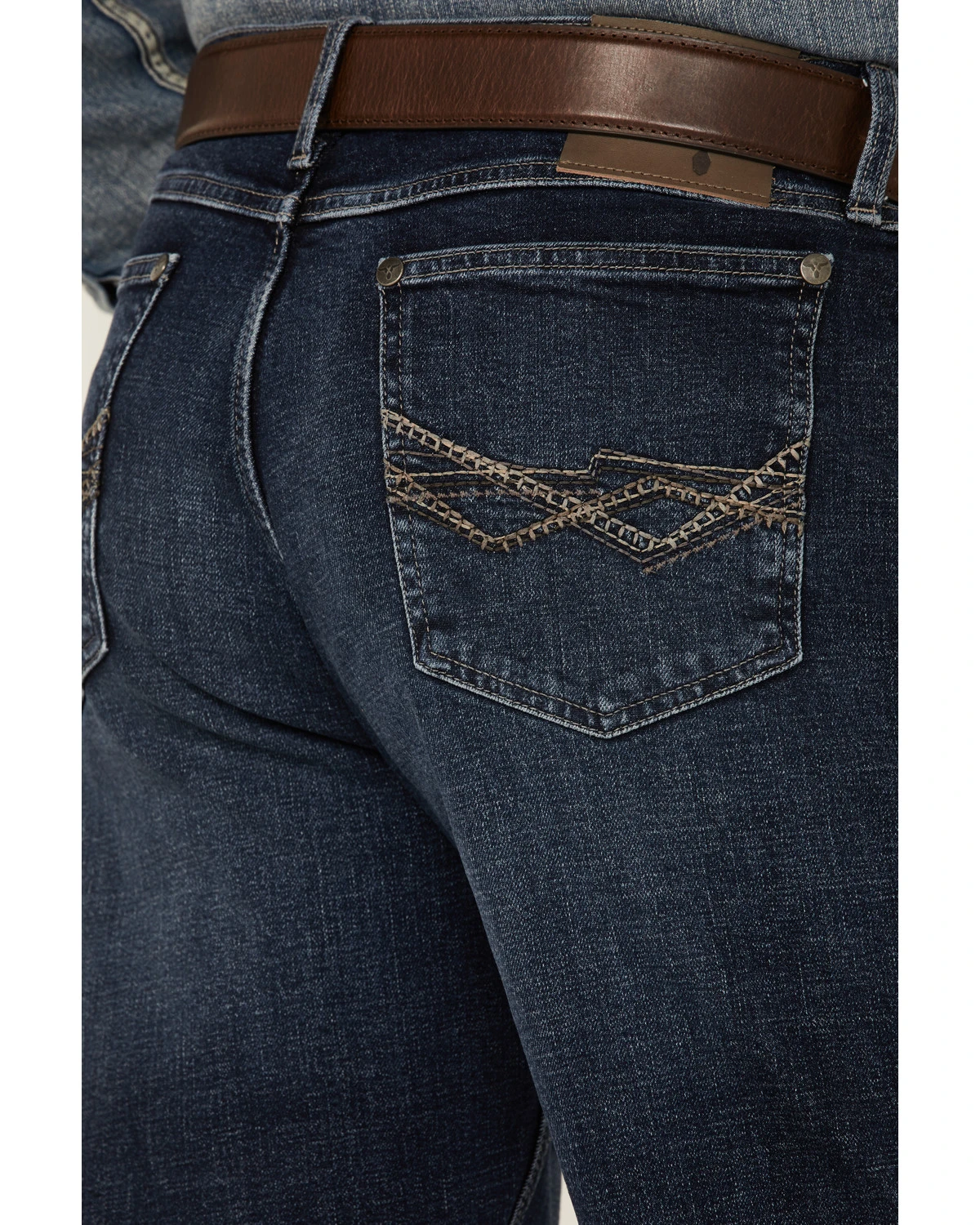 Wrangler 20X Men's Dusk Dark Wash Stretch Extreme Relaxed Straight Jeans - Image 4