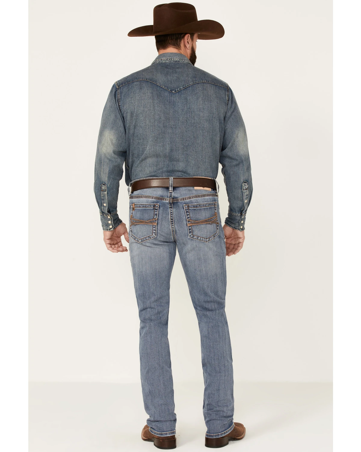 Cody James Core Men's Wild Ride Light Wash Performance Stretch Slim Straight Jeans - Image 4