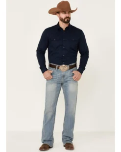 Cody James Men's Trotter Light Wash Stretch Slim Bootcut Jeans