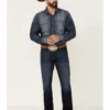 Cinch Men's Ian Dark Stonewash Rigid Slim Bootcut Jeans