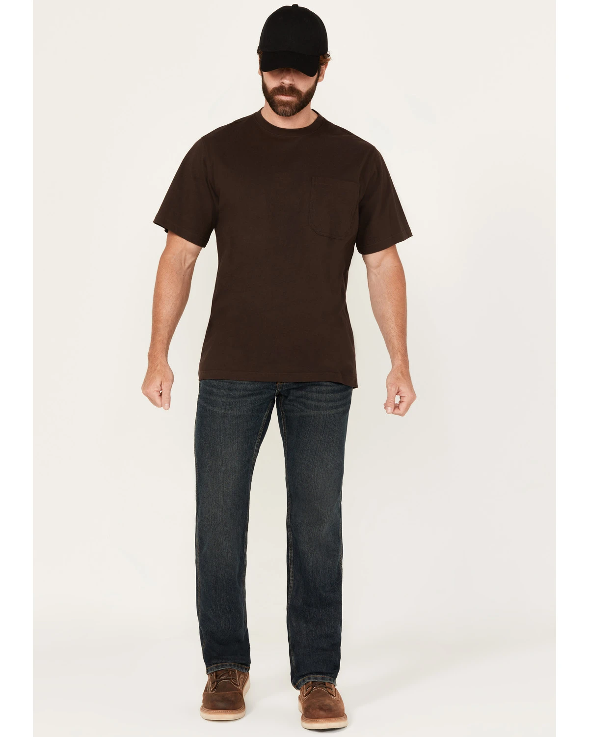 Ariat Men's Rebar M7 McCoy Dark Wash Durastretch Slim Straight Work Jeans