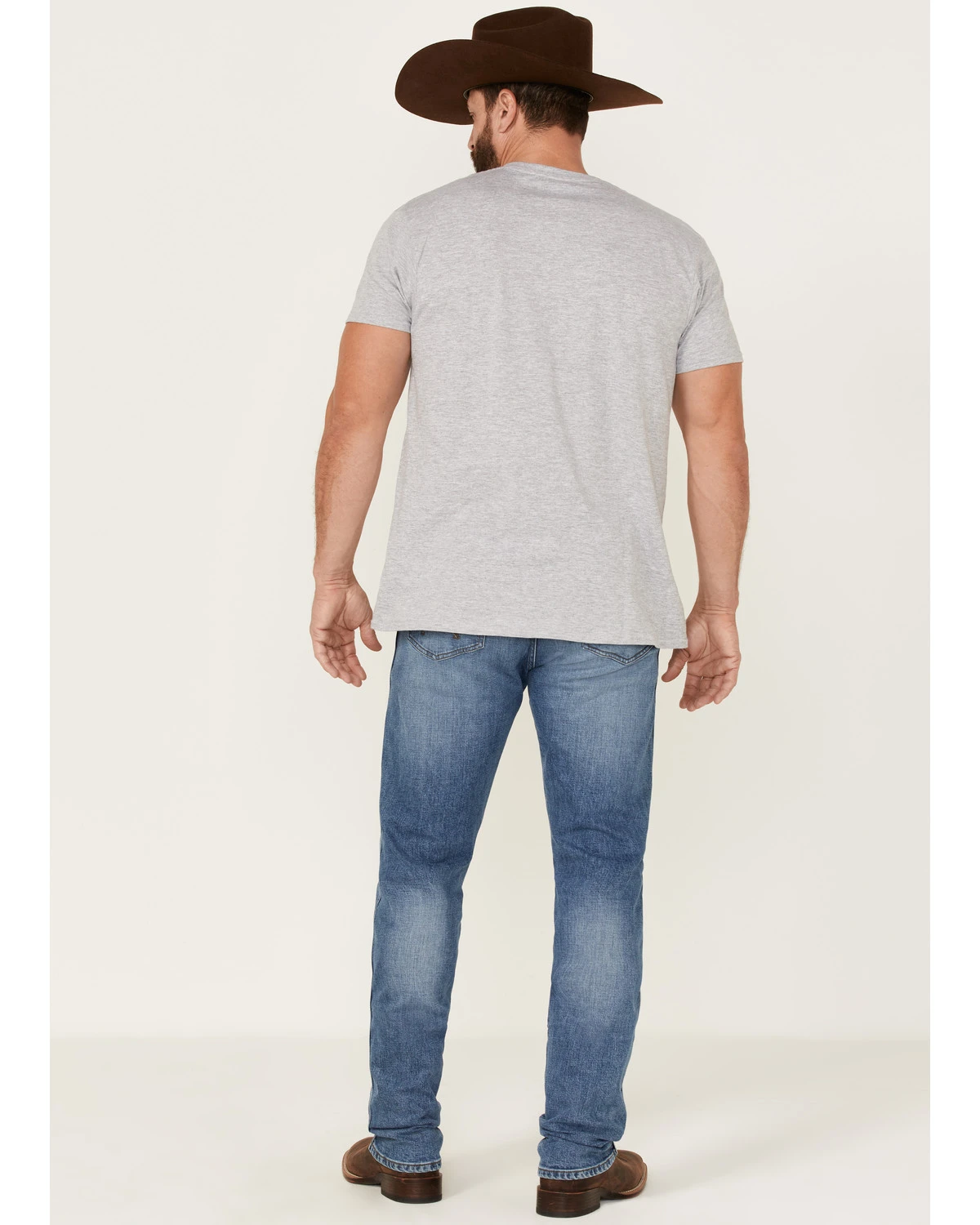 Wrangler Retro Men's Payson Light Wash Stretch Slim Straight Jeans - Image 3