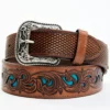 Cody James Men's Basketweave Turquoise Belt