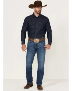 Cinch Men's Jesse Medium Stonewash Performance Stretch Slim Straight Jeans