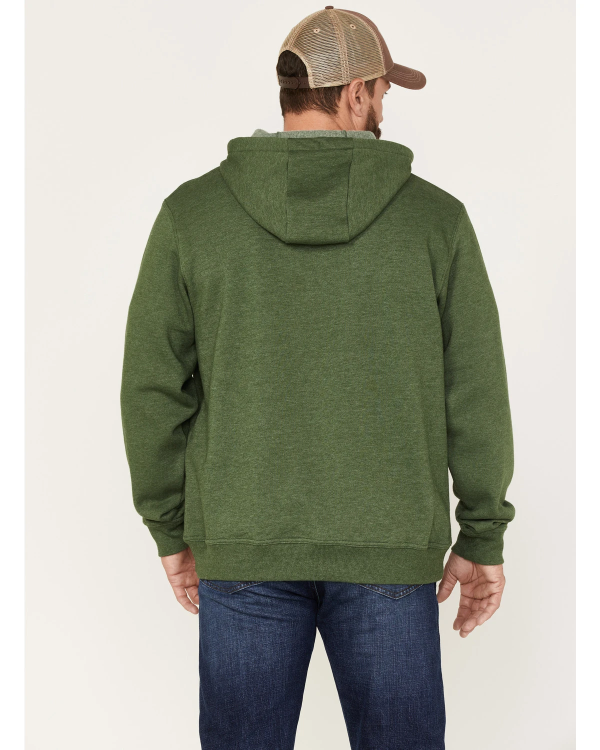 Wrangler Men's Heather Forest Crest Logo Graphic Hooded Sweatshirt - Image 4