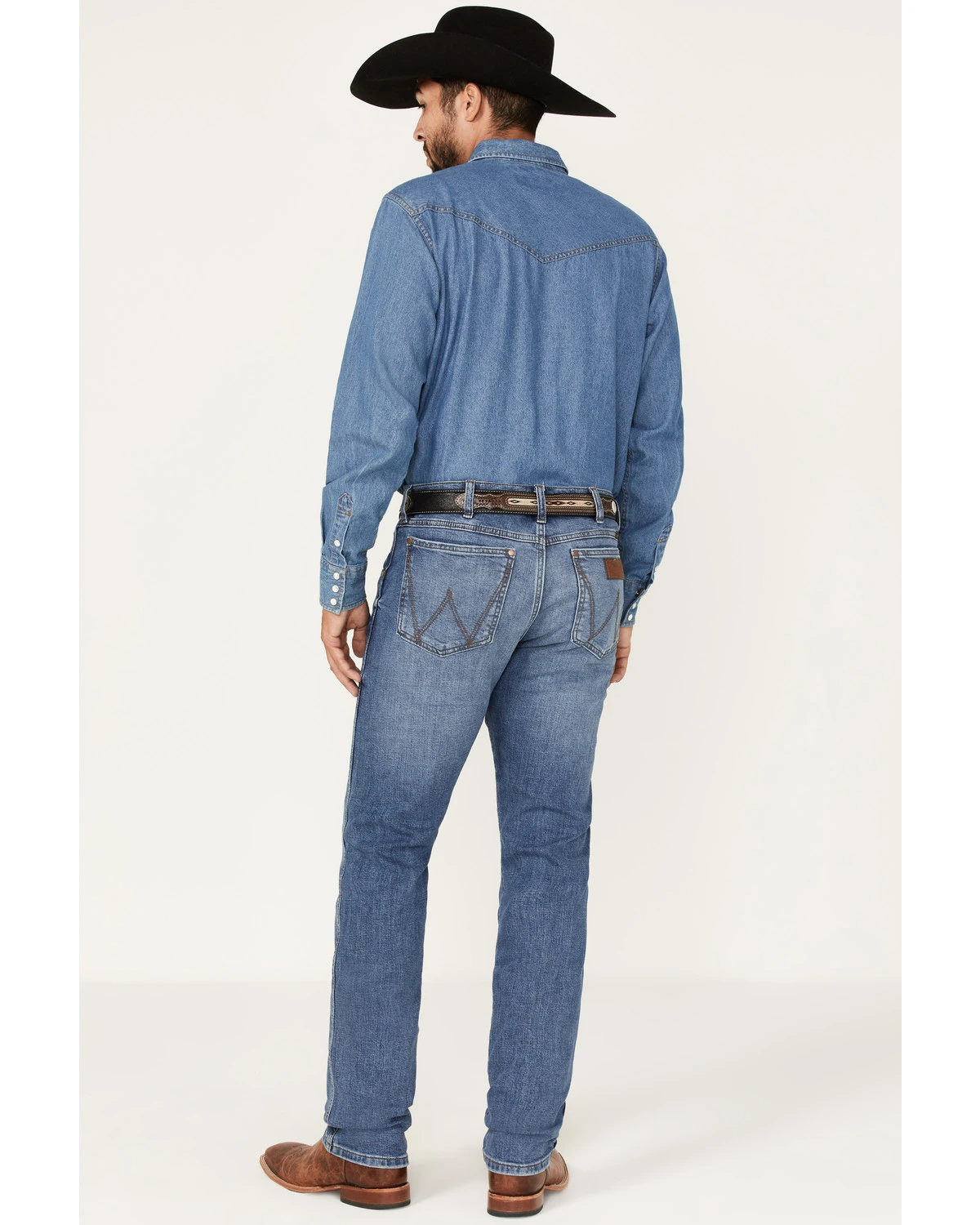 Wrangler Retro Men's Ansley Stretch Slim Straight Jeans - Image 3