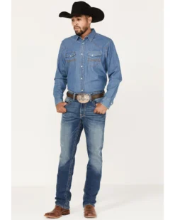 Ariat Men's M4 Walden Claudio Medium Wash Stretch Relaxed Straight Jeans