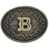 Montana Silversmiths Filigree Initial B Belt Buckle