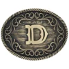 Montana Silversmiths Filigree Initial D Belt Buckle