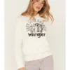Wrangler Women's Long Live Cowboys Desert Graphic Hoodie