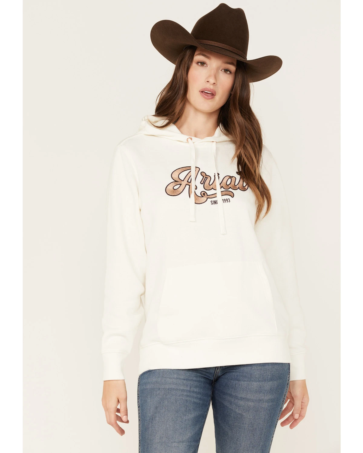 Ariat Women's Metallic Embroidered Logo Hoodie
