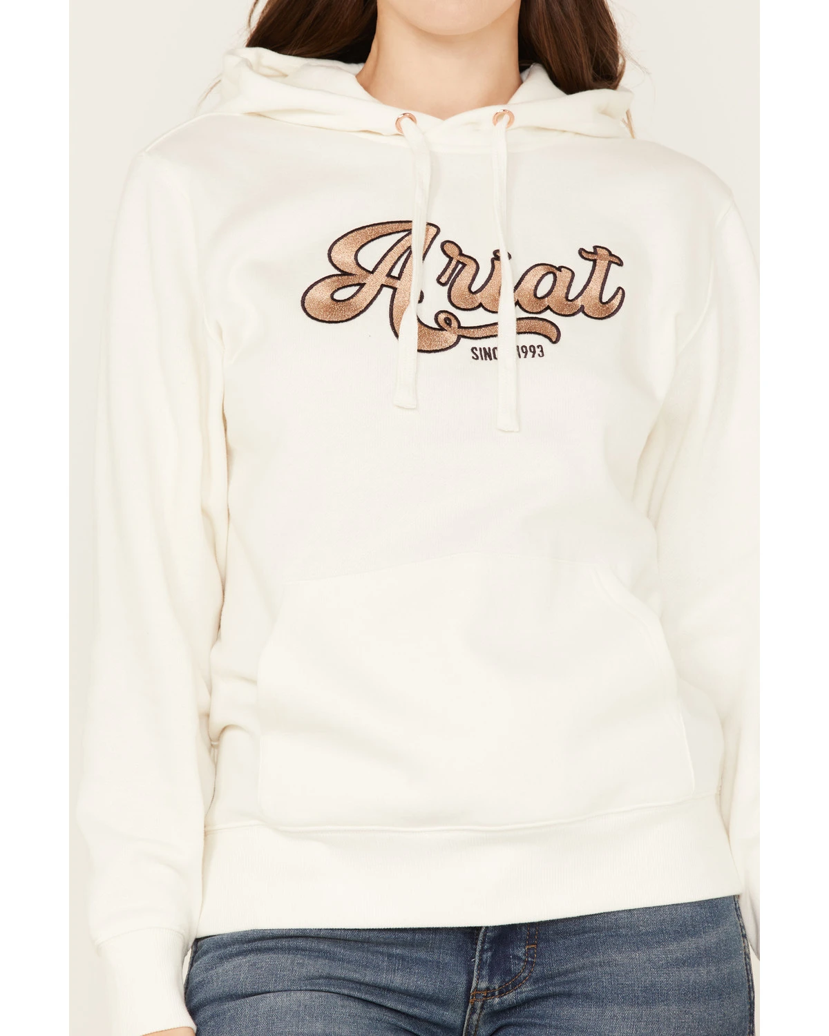 Ariat Women's Metallic Embroidered Logo Hoodie - Image 3