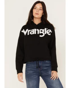 Wrangler Retro Women's Bold Logo Cropped Hoodie