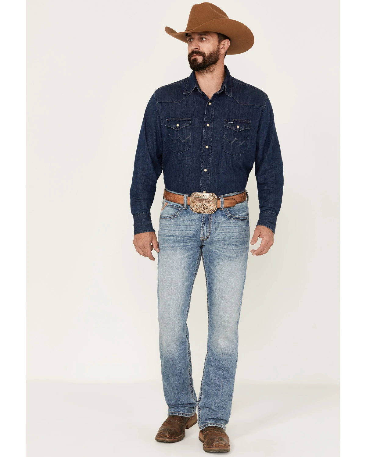 Ariat Men's M4 Relaxed Madera Straight Stretch Denim Jeans - Big