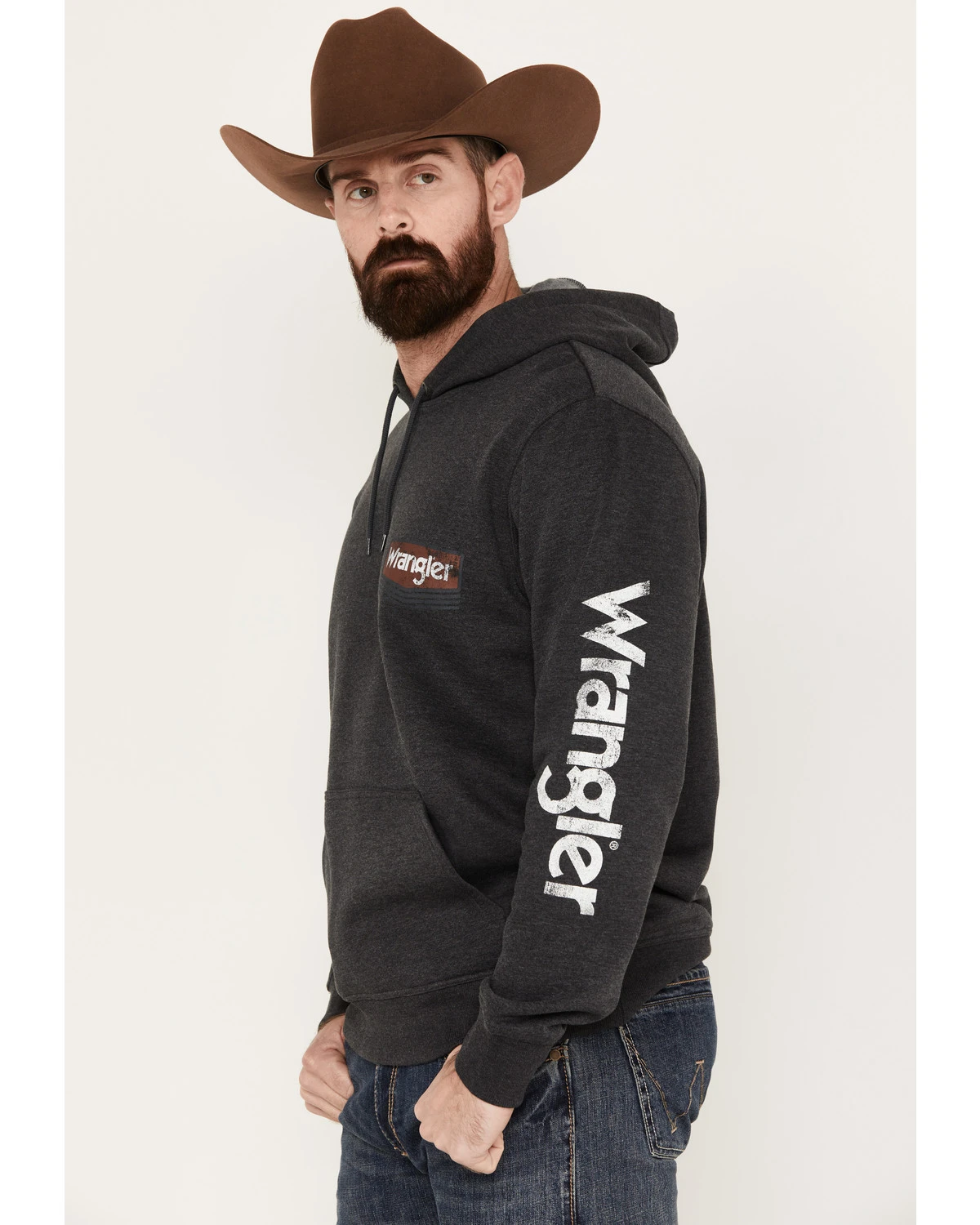 Wrangler Men's Logo Hooded Sweatshirt - Image 2