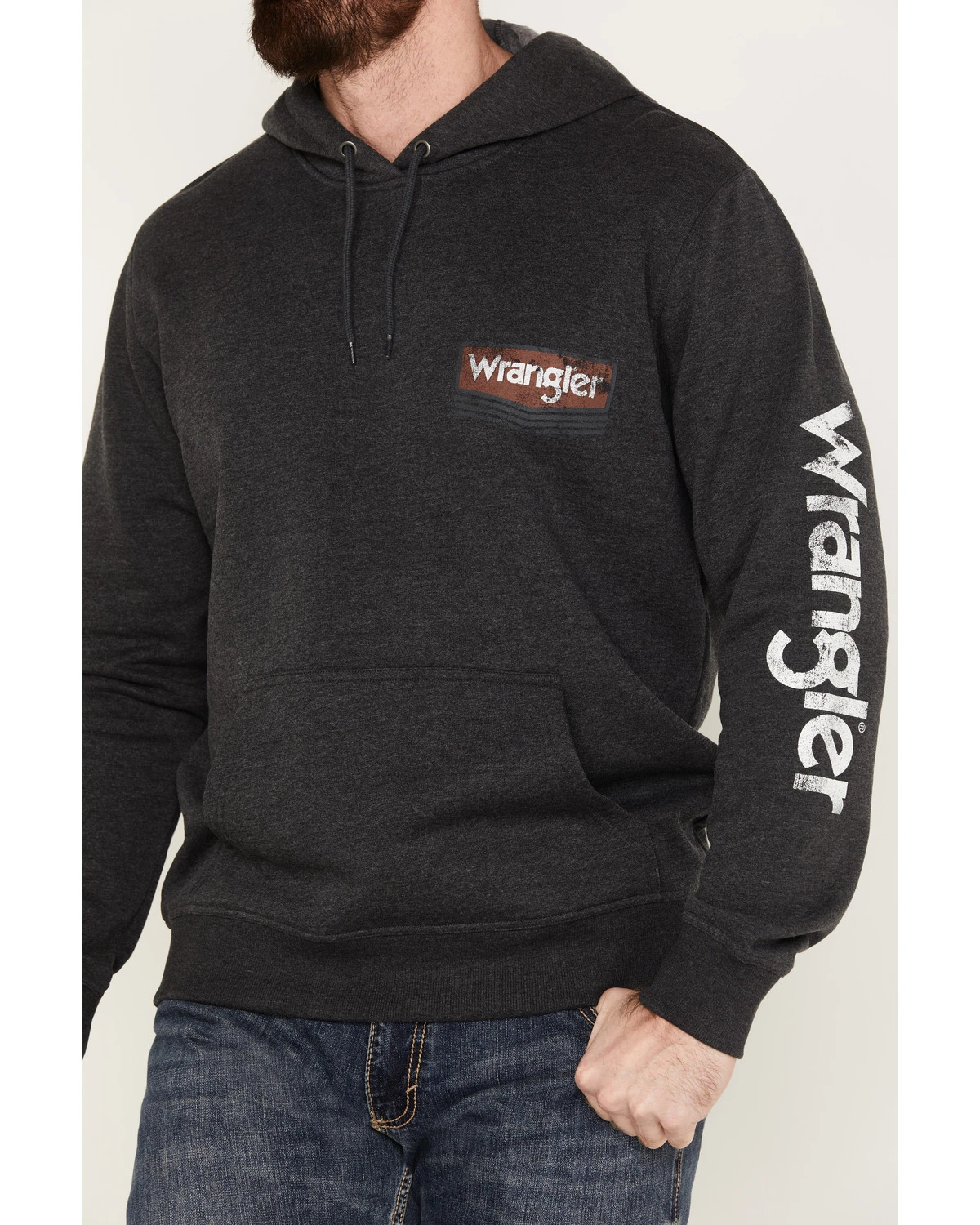 Wrangler Men's Logo Hooded Sweatshirt - Image 3