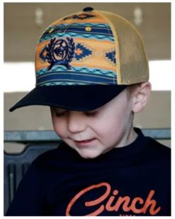 Cinch Boys' Multicolored Southwestern Trucker Cap