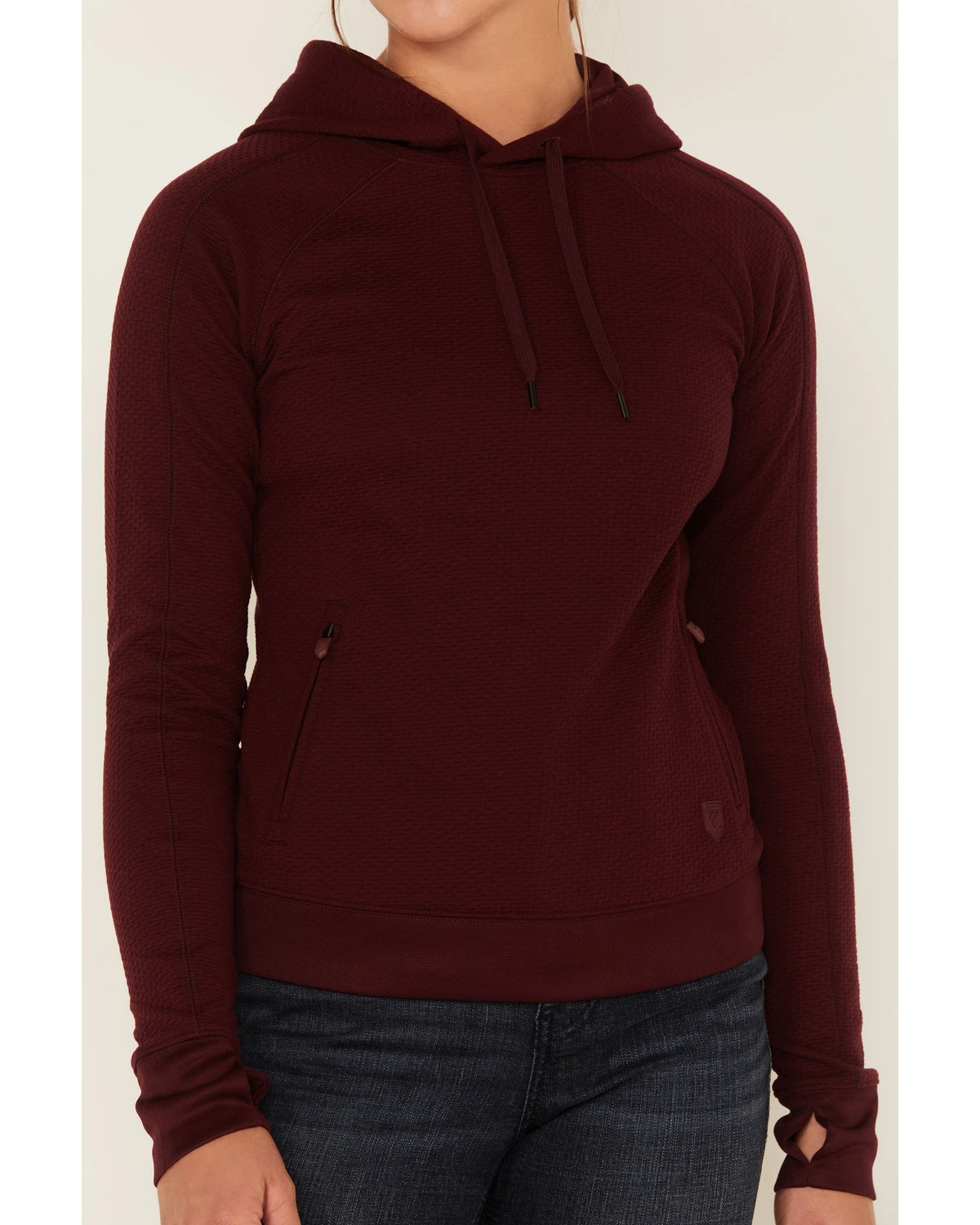 RANK 45 Women's Technical Waffle Knit Hooded Top - Image 3