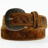 Red Dirt Hat Co. Men's Natural Brindle Cowhide Leather Belt