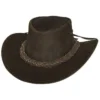 Bullhide Kids' Cedar Grove Leather Outback Hat